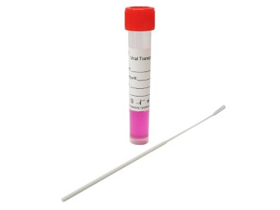 Viral transport tube with swab