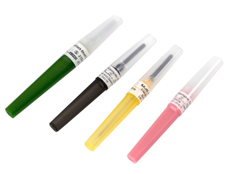 flashback blood collection needle